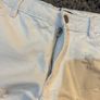 White Denim Distressed Shorts Image 5