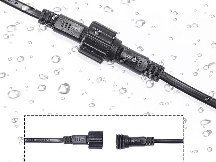 9.8Ft Waterproof Extension Lead G40/S14 Outdoor String Lights, IP65 Water Resistance UK Plug Extension Cable for Outdoor String Light (FREE SHIPPING)