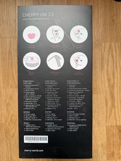 Cherry UM 3.0 USB streaming microphone