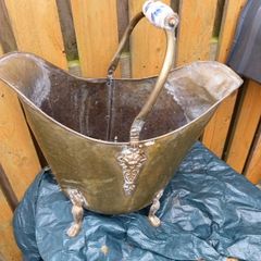 large copper coal bucket