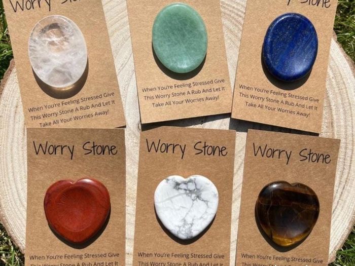 Worry Stones Gemstone Crystal Pocket Fidget Anxiety
