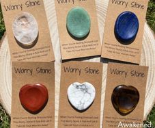 Worry Stones Gemstone Crystal Pocket Fidget Anxiety