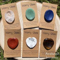 Worry Stones Gemstone Crystal Pocket Fidget Anxiety