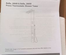 Black thermostatic shower