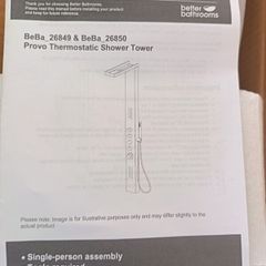 Black thermostatic shower