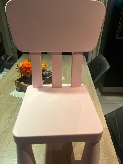 Ikea kids table & chairs pink