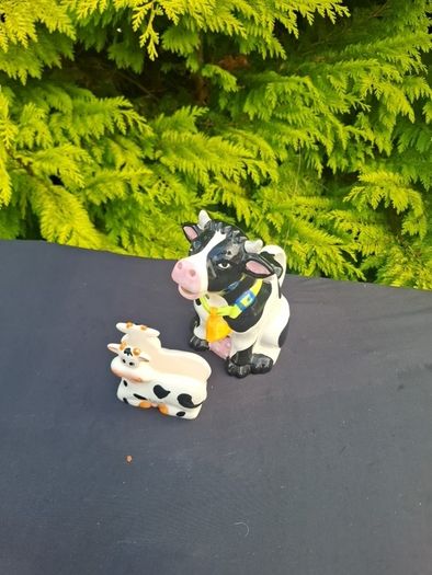 By post only cow duo ornaments