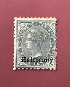 New South Wales 1896 0.5d on 1d Grey Sg.266