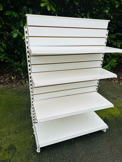 Shop Gondola Slatwall Shelving Bays With 8 Shelves