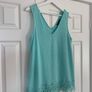 Dunnes Stores Blue Lace Vest Top Image 3