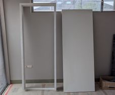 2x High-Spec Primed Doors (2.16m Tall) & Tulipwood Frames