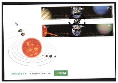 2007 Ireland The Planets Commemorative Stamps An Post Day Cover (FDC)