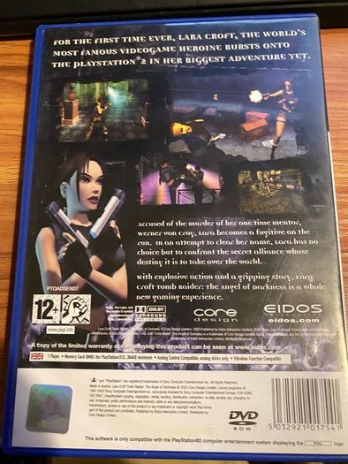 Tomb Raider Angel Of Darkness Playstation PS2 - English PAL