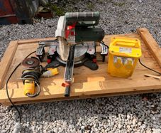 Metabo mitre saw, transformer, angle grinder Dewalt 110v