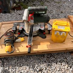 Metabo mitre saw, transformer, angle grinder Dewalt 110v
