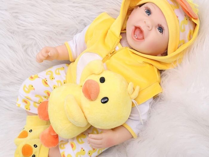 Reborn Baby Dolls 22 Inches 55 Cm That Looks Real Life Babies Realistic Toddler Girl Newborn Soft Vinyl Silicone Doll Birthday Gift Toys (FREE POSTAGE)