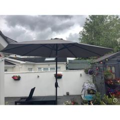 Garden parasol and base