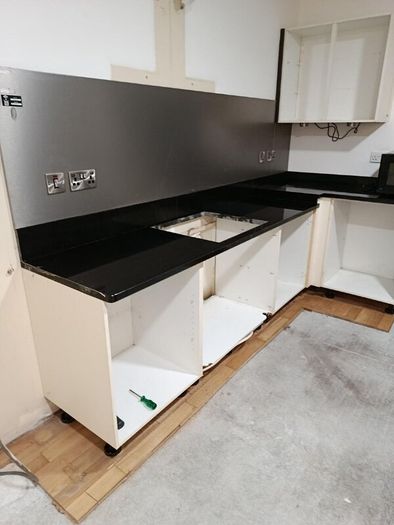 Kitchen Granite Worktops Black in Colour