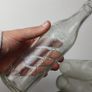 324 - Set of 4 Vintage Clear Glass Collectible Decorative West Cork Bottling Company Bandon Bottles Image 4