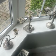 Old Candle Holders x3