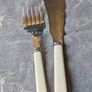 Antique W&H Silver Plated Fish Flatware Servers Image 2