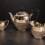 Vintage Walker & Hall Sheffield Silver-Plated 3-Piece Tea Set Image 3