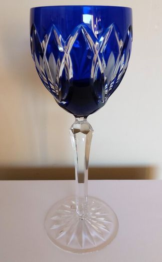 AJKA Cobalt Blue Crystal Glass