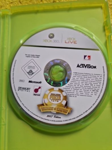 World Series of Poker Tourment of Champions 2007  Xbox 360 Games Original