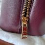 Stunning Prada Saffiano Lux Leather Burgundy Handbag Image 7