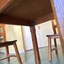 Vintage wooden Table and chairs Image 4
