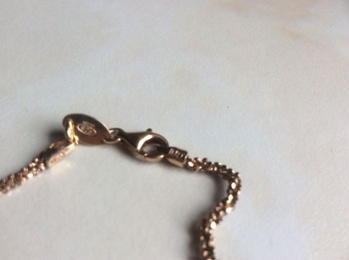 Rose plated chain