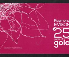 2013 Guernsey Raymond Evision 25 Years of Gold Commemorative Commemorative Prestige Booklet Mint Never Hinged (MNH)