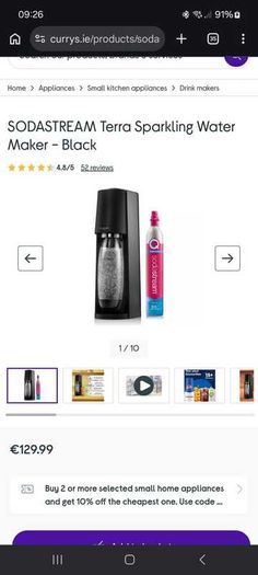 Sodastream Terra - Sparling water maker