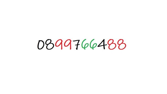New VIP Gold Lucky Memorable Number Sim Card