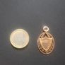 Antique 9ct rose gold school rugby shield pendant Image 7