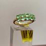 Silver ring with Colombian emeralds Image 4
