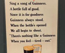 Guinness Tin Metal Sign