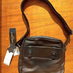 Galeries Lafayette Black Leather Crossbody Bag - Brand New with Tags