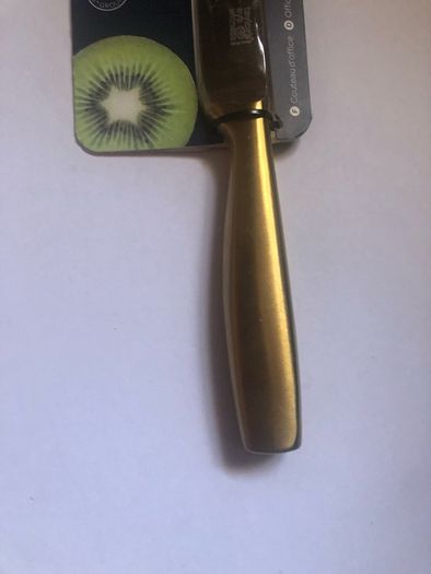 Knife satin gold 8,5 cm 3,5 "brand new