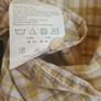 mens TIMBERLAND short sleeve shirt yellow check pattern Size Large  Cotton/Linen blend Image 10