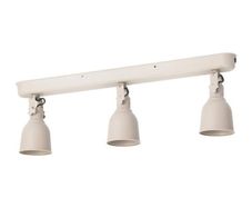 Triple spotlight bar cream finish HEKTAR Ceiling track 3-spots