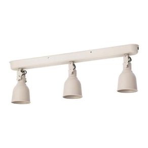 Triple spotlight bar cream finish HEKTAR Ceiling track 3-spots