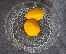Mid century Walther Bubble glass bowl