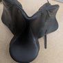 Fairfax black leather saddle with girth. High quality black leather Fairfax saddle in great condition. Comes with a matching girth as shown in the photos. Perfect for everyday riding or training. Image 4