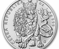 2026 Niue 2 Dollars 1 oz Czech Lion Silver Coin (In Capsule). Mintage 5,500 coins.