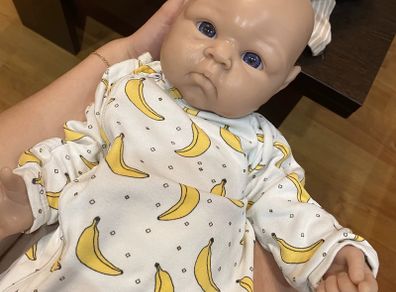 Reborn doll 47cm  100% Full Body Silicone  Heavy Baby Doll 3298g Soft