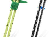 2 Pieces Sewing Gauge Sewing Measuring Tool, 5-in-1 Sliding Gauge Measuring Sewing Ruler Tool Fabric Quilting Ruler for Knitting Crafting Sewing Beginner Supplies