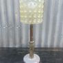 Vintage Rotaflex shade and industrial style painted aluminum base. Image 2