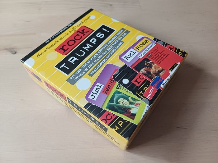 Rock Trumps Family Music Trivia Card Game