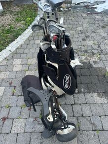 Golf Clubs set with bag and trolley